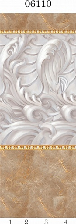 Панель ПВХ фотопечать 3D Panda Каменная княжна 2700х250 мм