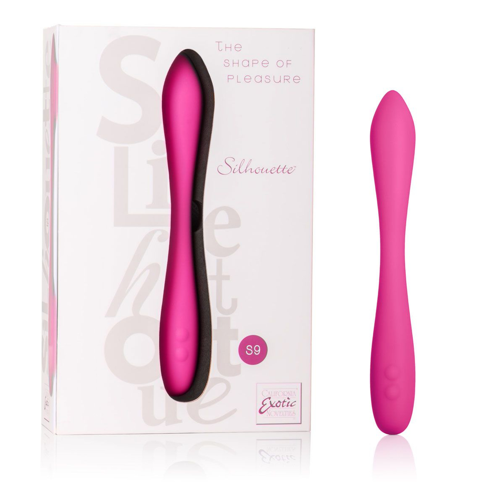 Перезаряжаемый розовый вибромассажер Silhouette S9 - 16,5 см. (Цвет: розовый)