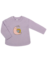 Лонгслив для девочек А.M1006K-0/1, сиреневый, р.74-80см 9601640 (Takro)