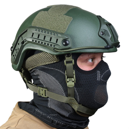 Шлем тактический, военный без ушей, олива