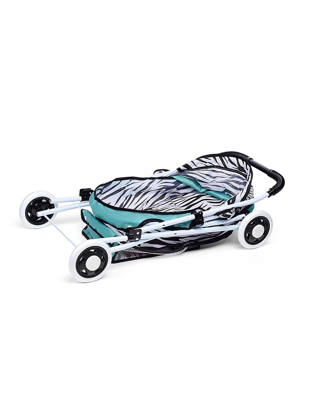Коляска для кукол Зебра, складная, прогулочная с капюшоном (936B-9)