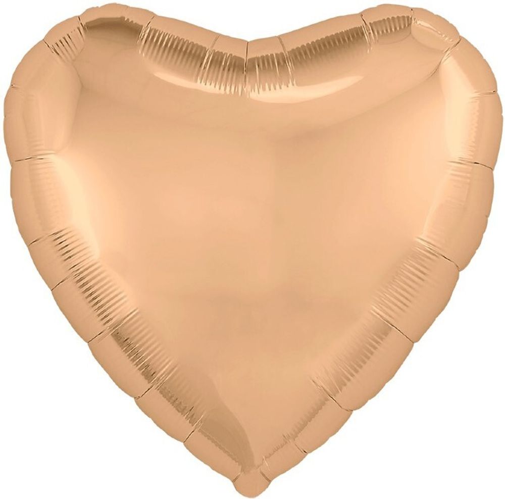 Ag (30&#39;&#39;/76 см) Сердце, Персиковый пух, 1 шт. в уп.