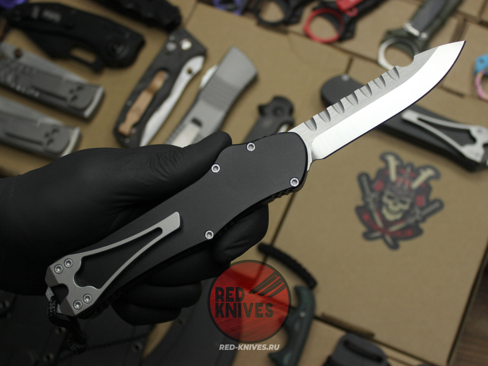 Нож Heretic Hydra V4 Single Edge S/E Standard - черная рукоять, светлый клинок