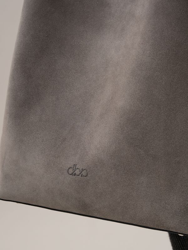 Замшевая сумка шоппер DBR 30948 серый замок