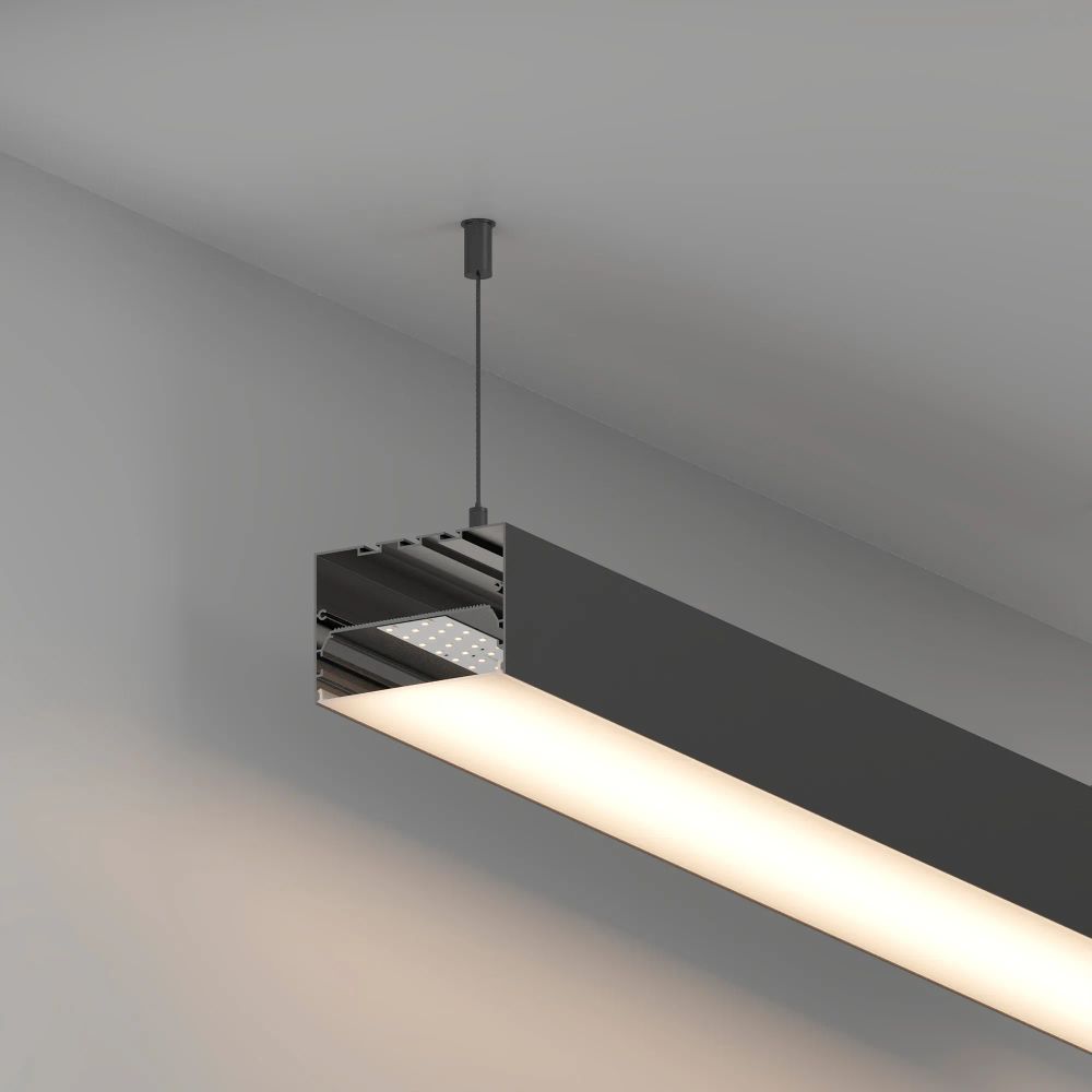 Профиль POWER-W100H70-2000 BLACK (Arlight, Алюминий) 056214