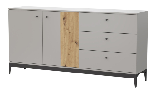 НОРДИК комод КД-2 Холодный серый/Дуб Артизан 71916619 НК-Мебель