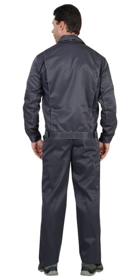 Костюм "Сириус-Фаворит" брюки (т.серый/серый/тк.Гретта)