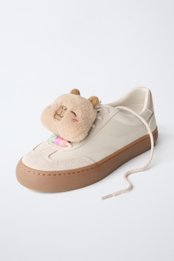 ZARA КРОССОВКИ С КАПИБАРОЙ CAPYFUN ©, БЕЛЫЙ