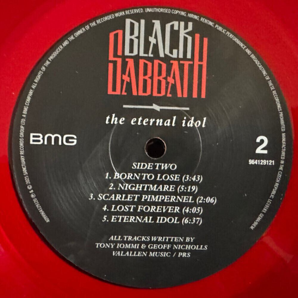 Black Sabbath / The Eternal Idol (Coloured Vinyl)(LP)