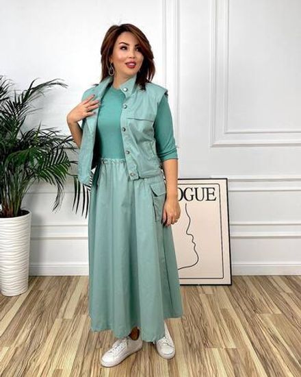 Комплект (жилет+платье) 976VL-2 Fabrika