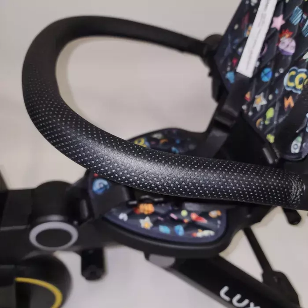 Трехколесный велосипед Luxmom 368 3 колесный складной (жёлтый,космос)