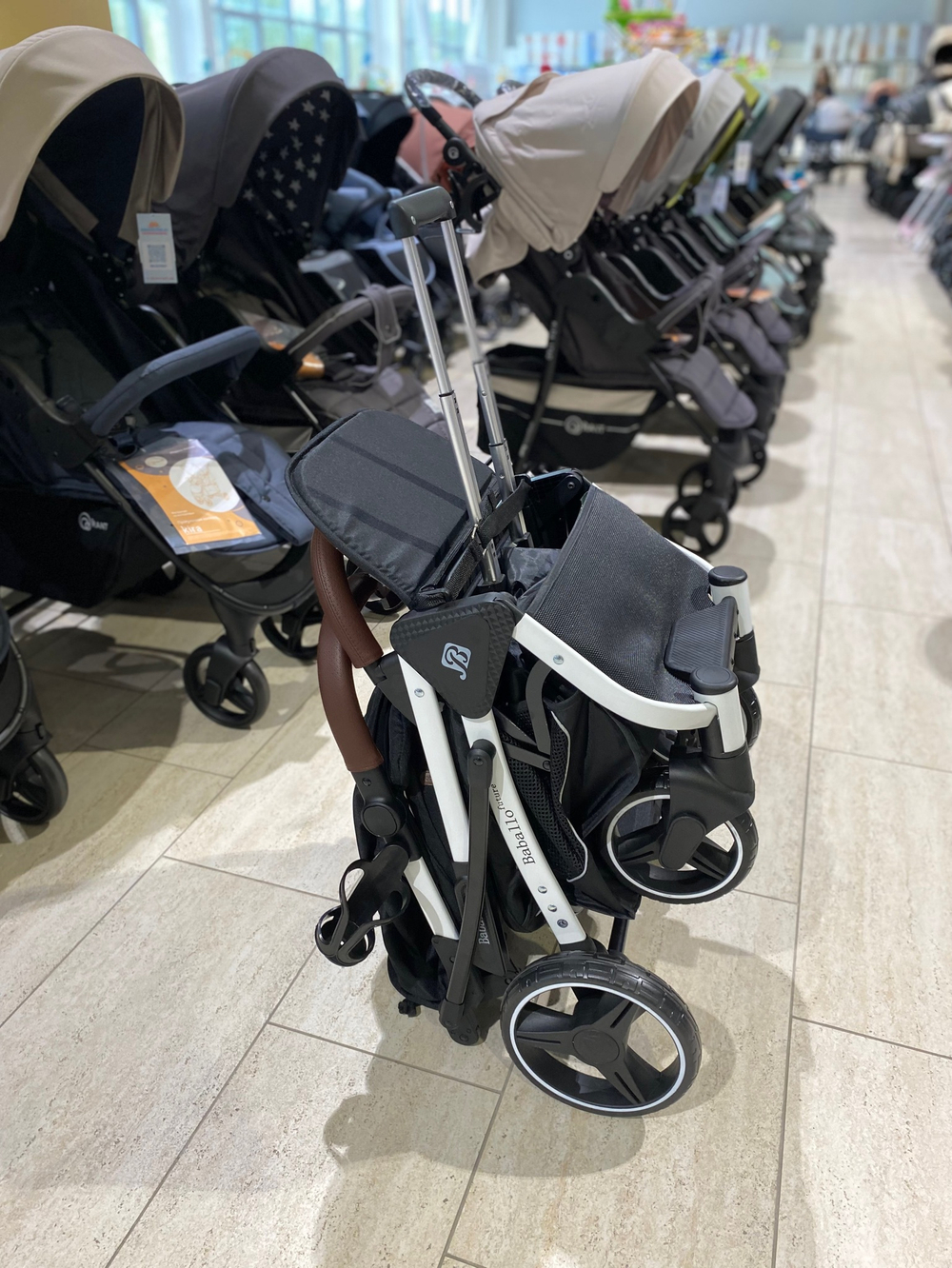 Коляска прогулочная Babalo 2023 Минни маус белая рама