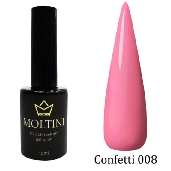 Гель-лак Moltini Confetti 008, 12 ml