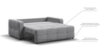 Диван Dandy Compact велюр Monolit сталь