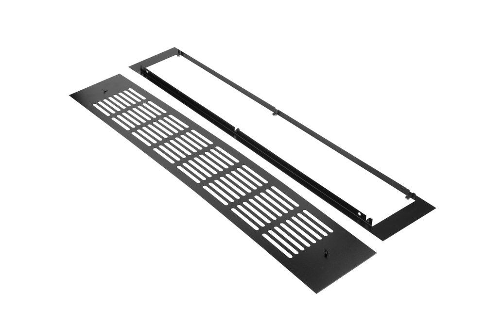 Решетка на магнитах Визионер МВМС-М 800х80 мм Черная матовая