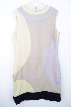 Платье Вкусняшка льняное, визуально на 44 размер