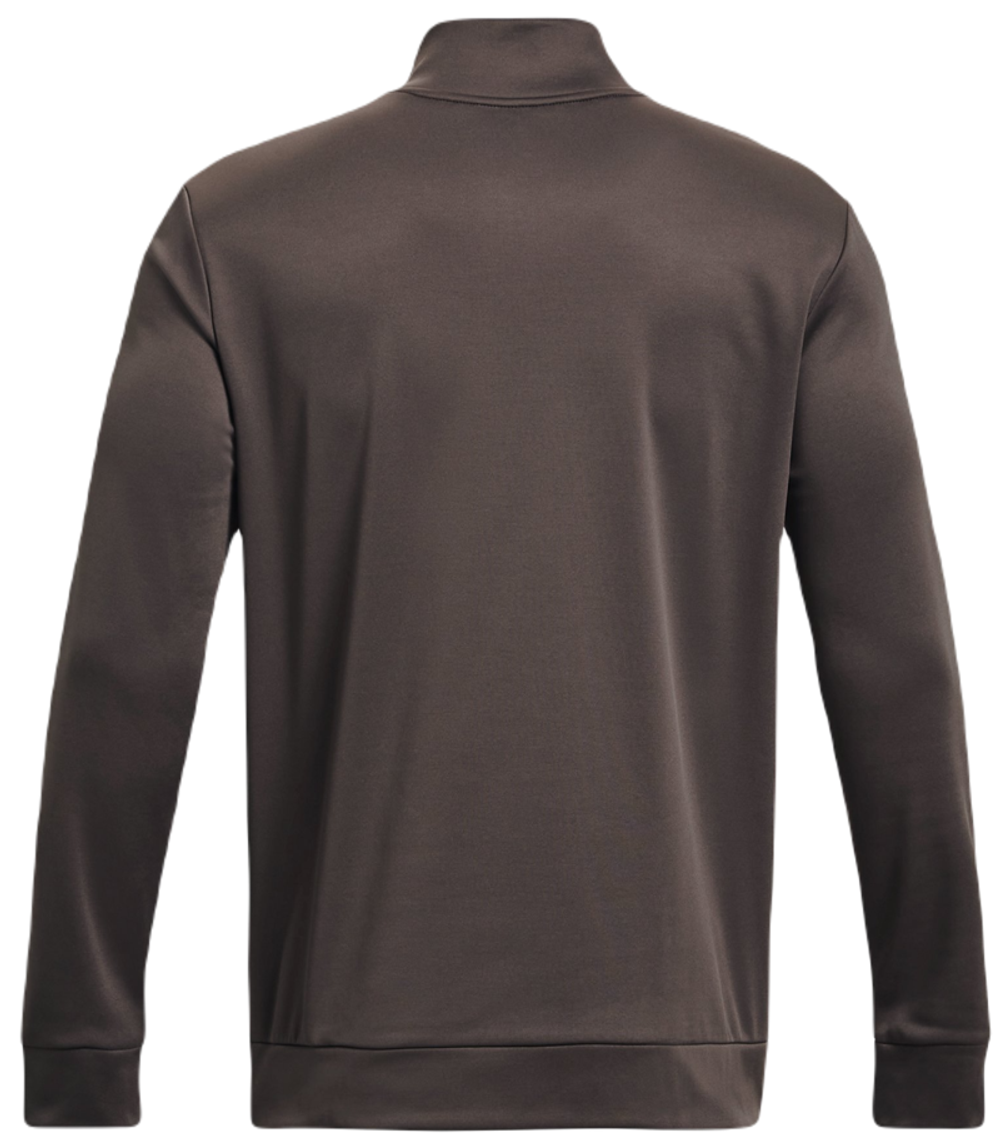 Куртка теннисная Under Armour Men's Armour Fleece 1/4 Zip - fresh clay/black