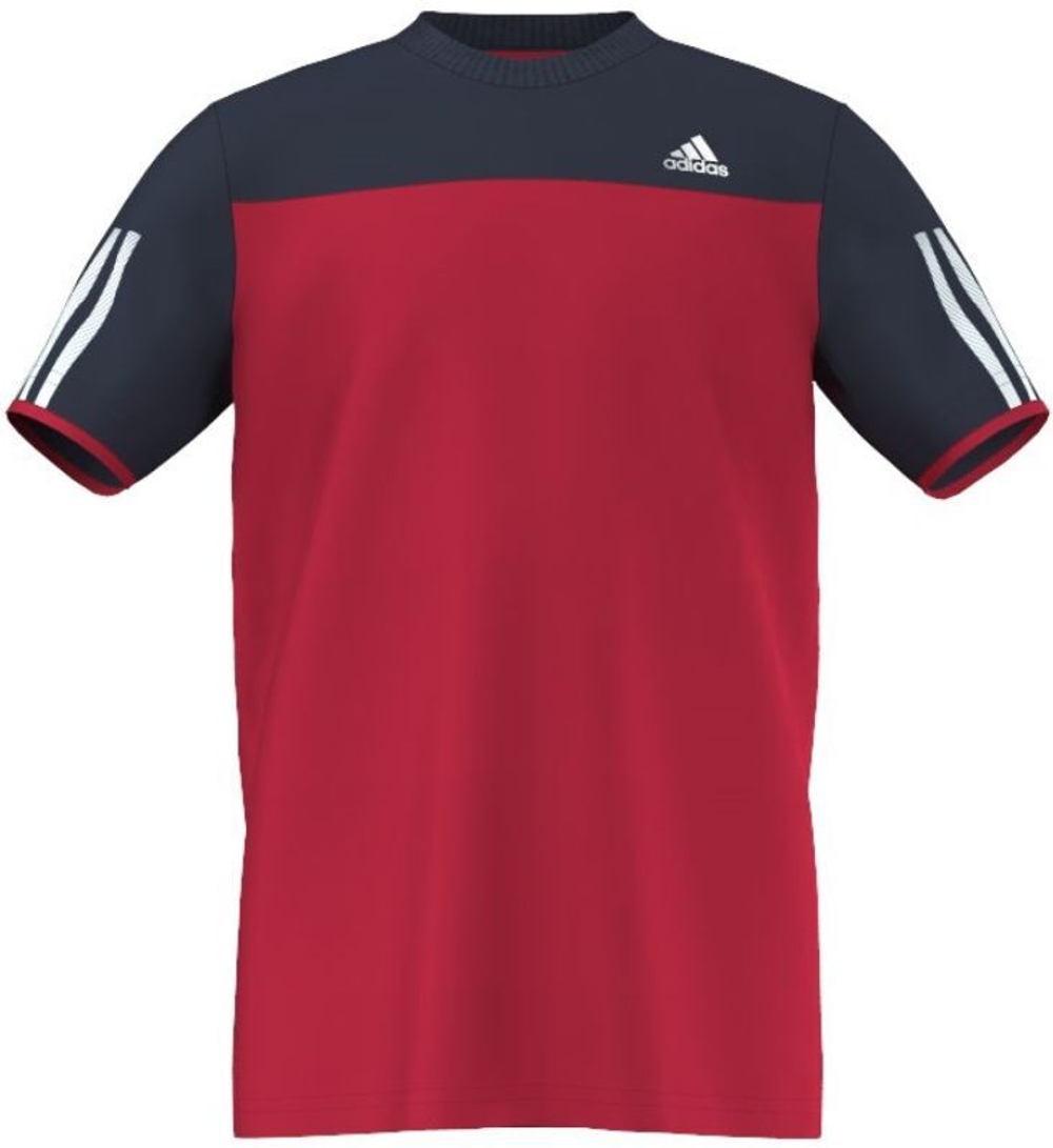 Футболка для мальчика теннисная Adidas Club Tee - ray red/collegiate navy