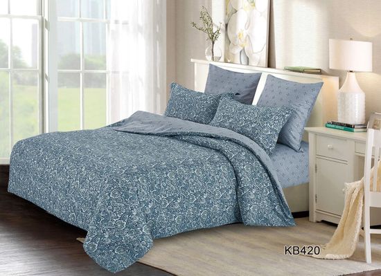 Полуторный комплект постельного белья Diva Afrodita, Арт.KB420, Сатин люкс, 70*70 см-2 шт.