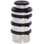 Набор Туриста (бутылка для воды 800мл +5мисок) из нержавеющей стали в чехле