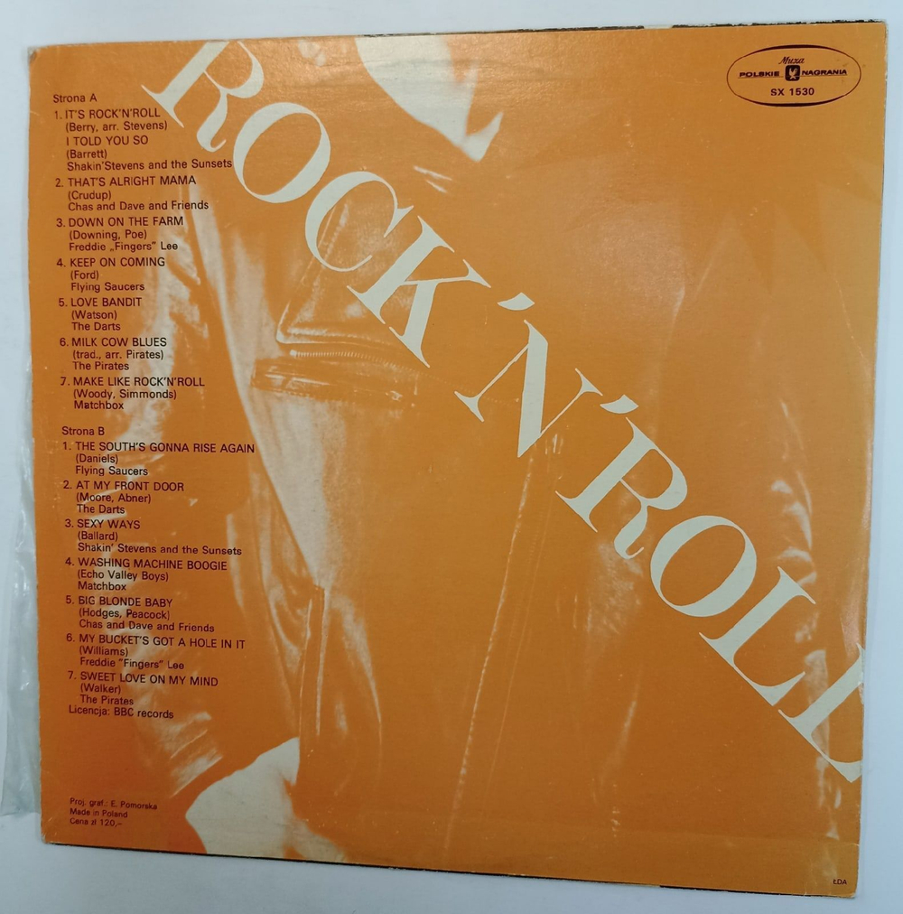 Винтажная виниловая пластинка Сборник Rock N RoLL (Poland 1977)