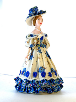 Кукла Дама в летнем платье 19 века, Пушкинская эпоха