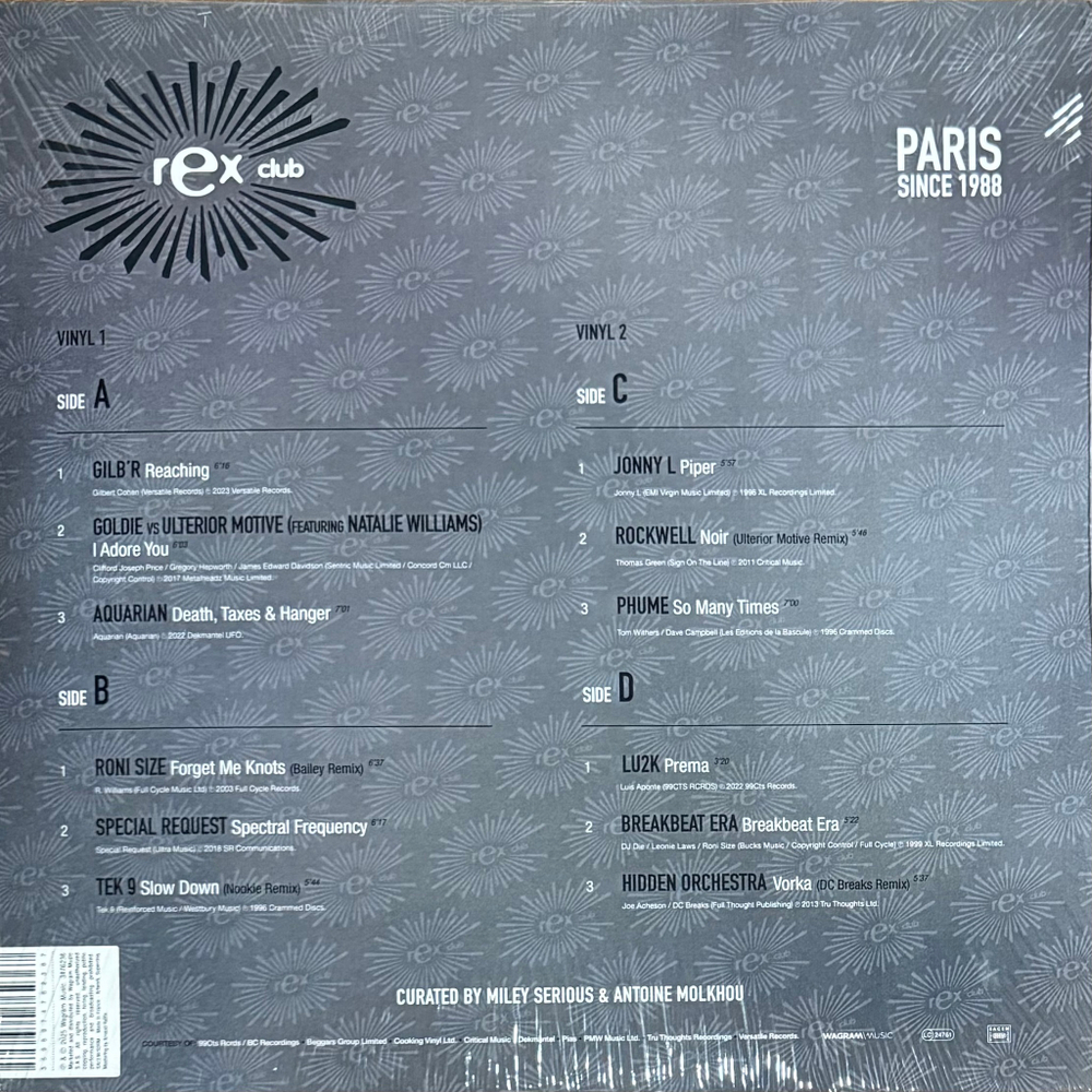 Сборник Rex Club Presents Drum 'N' Bass (Франция 2025г.)