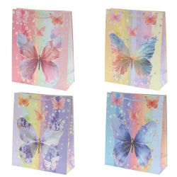 GAEM Пакет подарочный M (бумага 210г/м2, блок микс 12шт), L26 W10 H32 см, 4в.