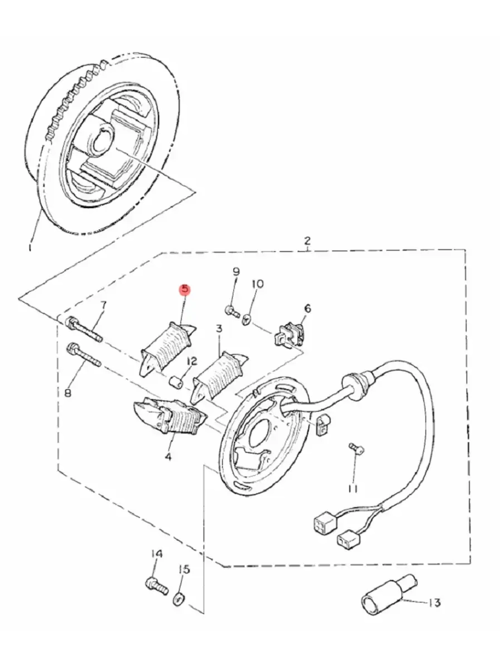 Катушка световая Yamaha VK540