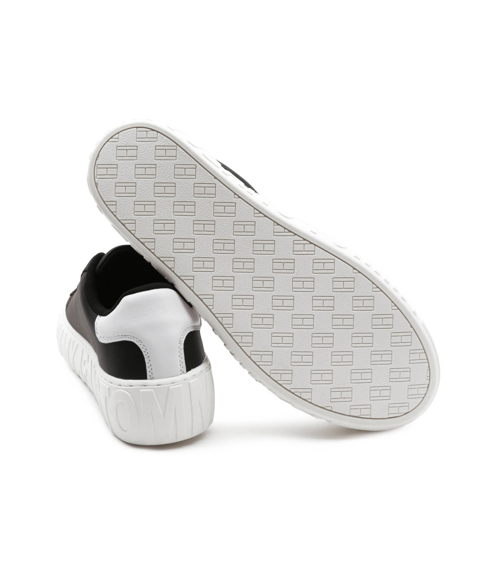 Кожаные кроссовки Tommy Jeans - черный(EM0EM01159)