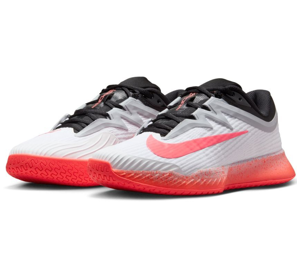 Женские теннисные кроссовки Nike Zoom Vapor Pro 3 HC Premium - white/hot lava/wolf grey