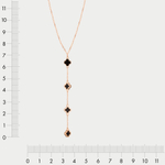 Женское колье из розового золота 585 пробы со вставками (арт. Ко5030аV79)