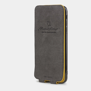 Чехол для iPhone XS Max из натуральной кожи теленка, желтого цвета