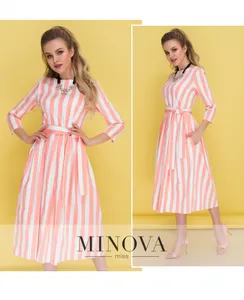 Платье 1075-3-розовый Minova