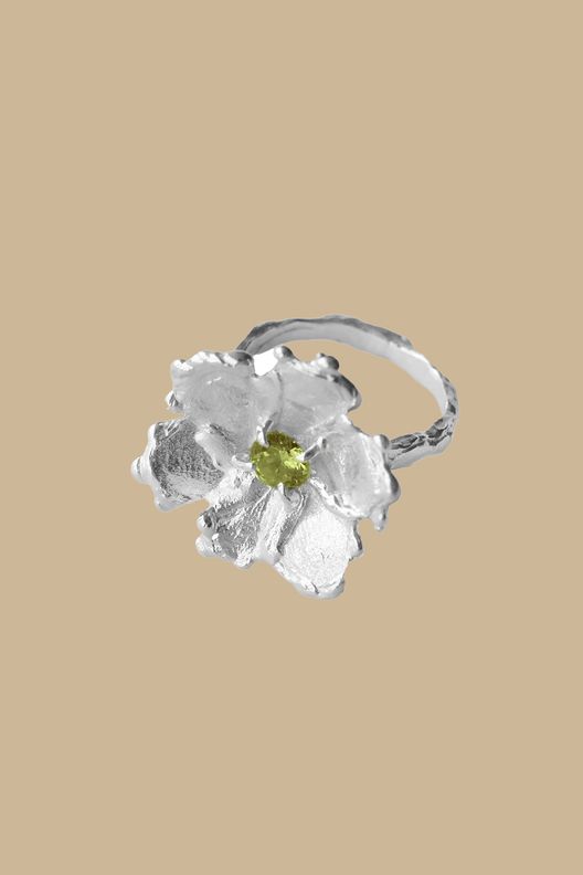 Кольцо BIG OLIVE FLOWER / Puntus
