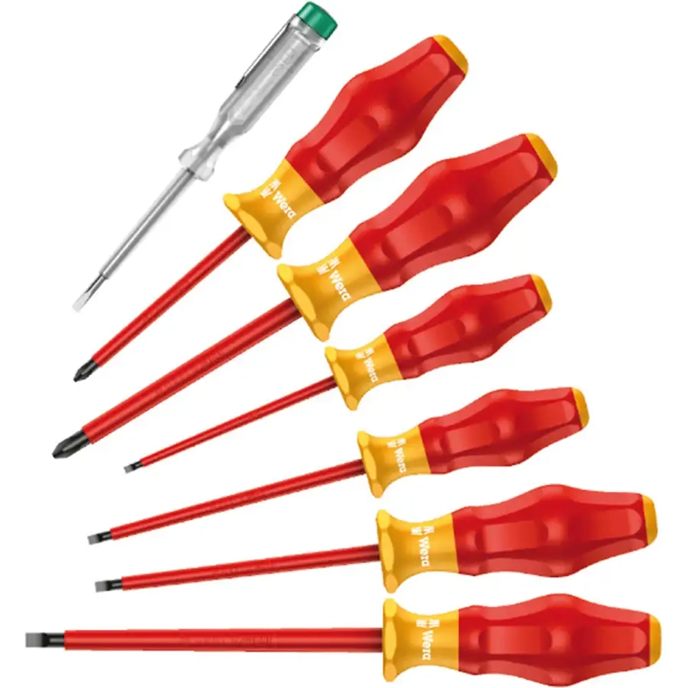 1160 i/7 Набор отвёрток Kraftform Comfort VDE + индикатор напряжения WERA 05031575001