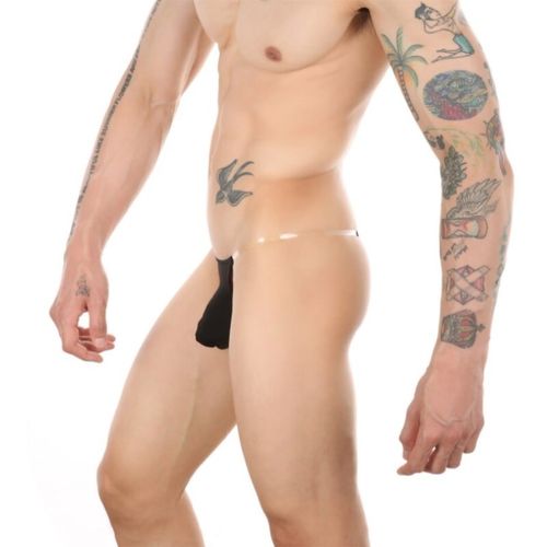 Мужские трусы тонги черные Romeo Rossi 1043-2