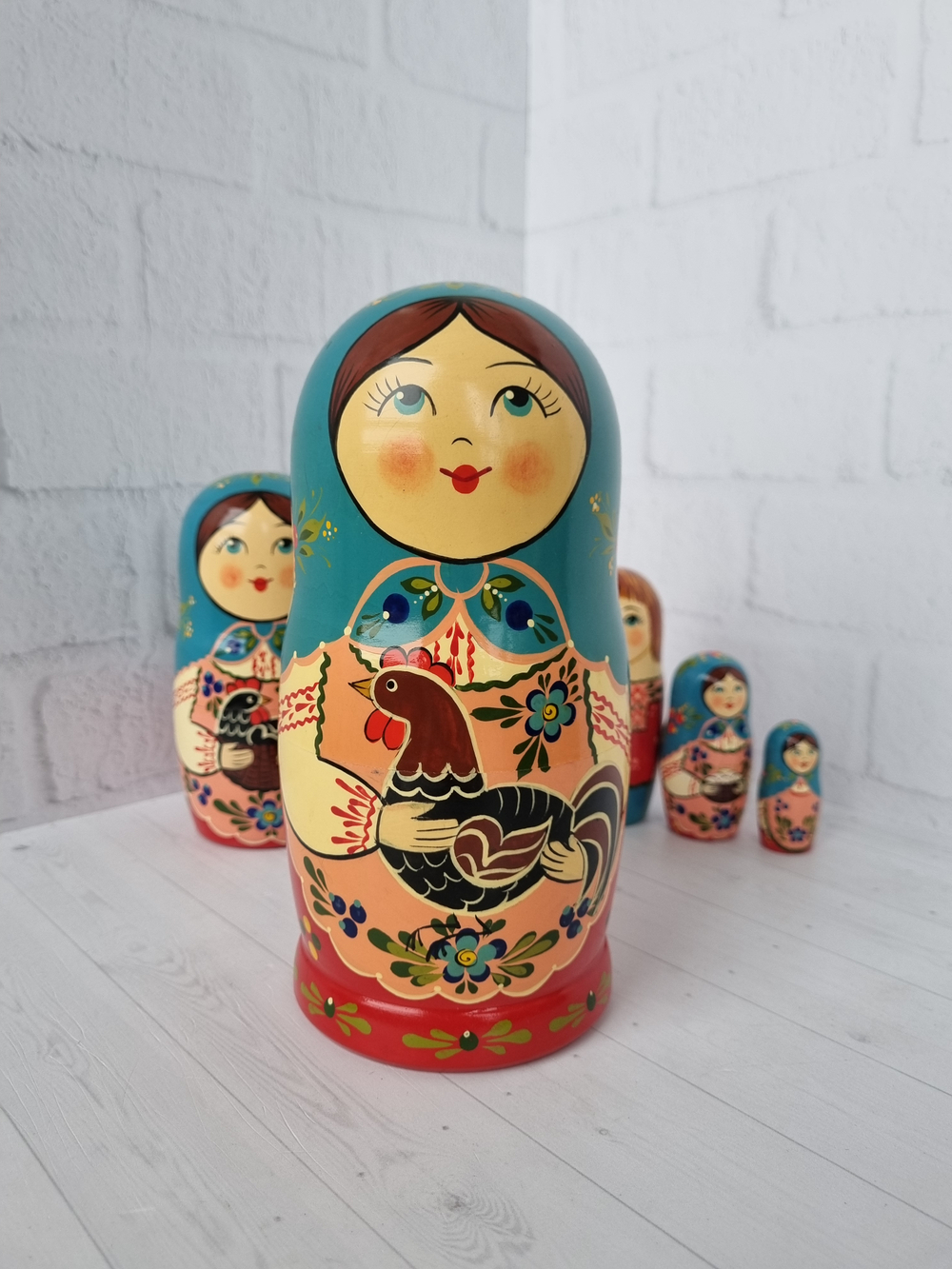 Матрешка "С курочкой" традиция 5 мест