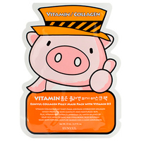 Восстанавливающая тканевая маска для лица с Витамином B5 Eunyul Collagen Piggy Mask Pack with Vitamin B5 5шт