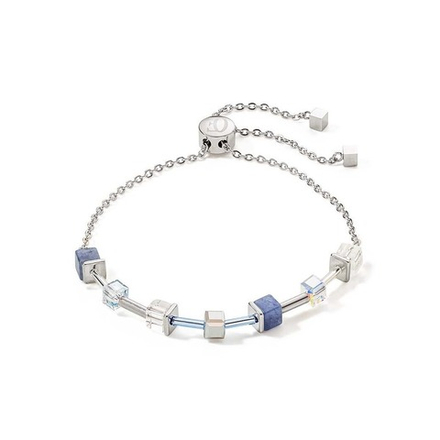 Браслет Coeur de Lion Silver-blue 5074/30-0700 цвет голубой, серебряный