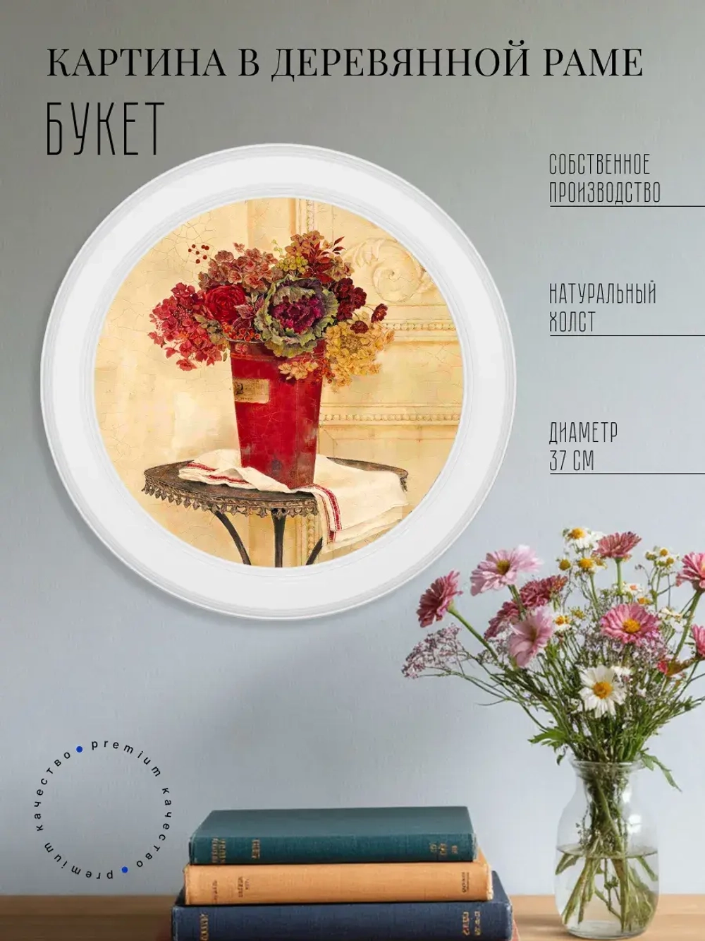 Картина на стену интерьерная на холсте 37 см