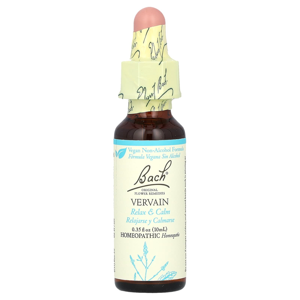 Bach, Original Flower Remedies, вербена, 10 мл (0,35 жидк. унции)