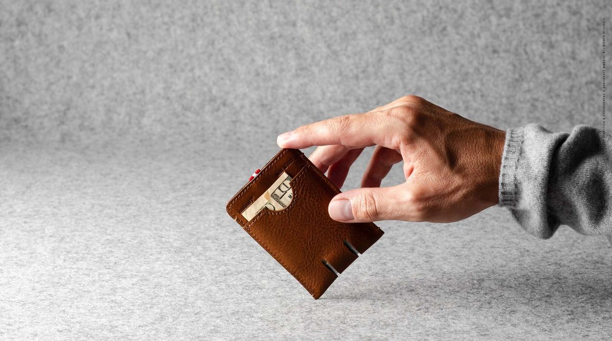 Hard Graft Push Card Case Classic — картхолдер из кожи