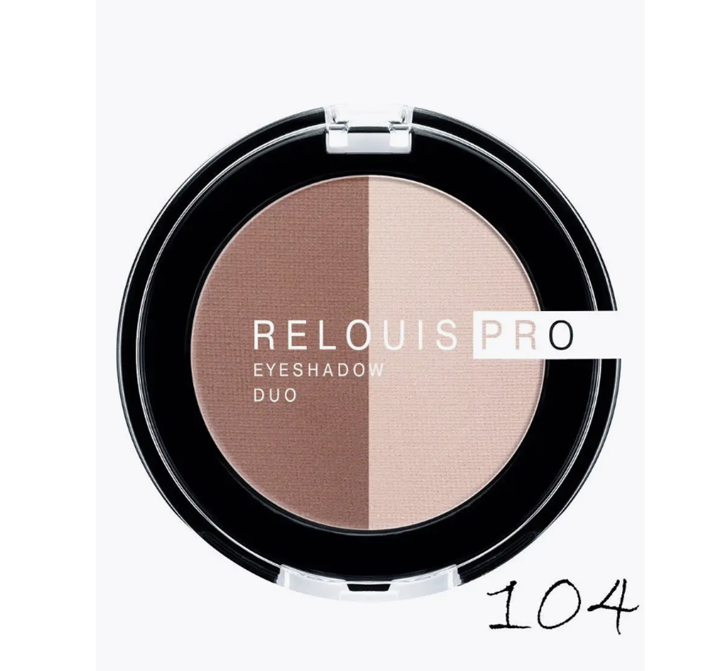 R.Тени DUO Pro Eyeshadow Metal тон 104