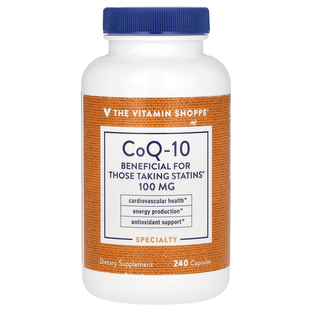 The Vitamin Shoppe, коэнзим Q10, 100 мг, 240 капсул