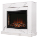 Портал Firelight Simple 25 белый мрамор