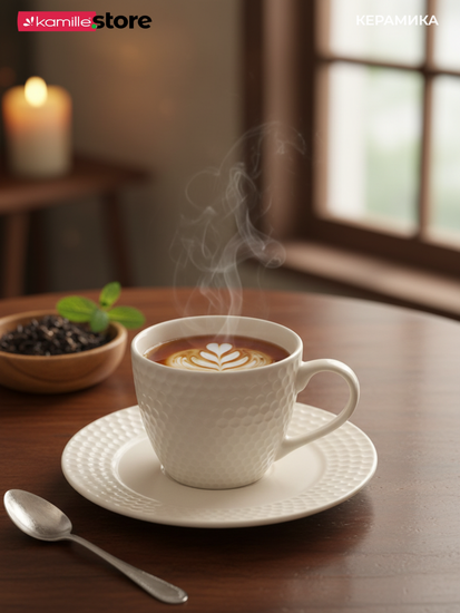 Чайный сервиз 250 мл. 12 предметов, на 6 персон, керамика