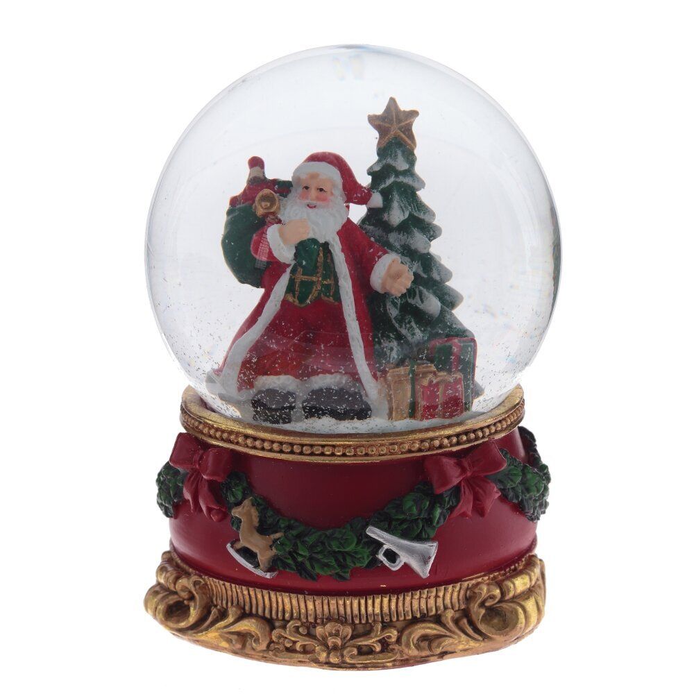 GAEM Фигурка декор в стекл шаре "Дед Мороз", D 9.5 см, L9,5 W9,5 H14 см