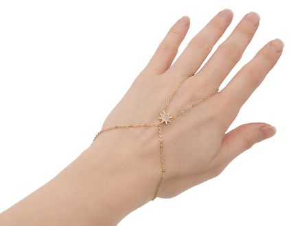 Слейв-браслет "Звезда" со стразами