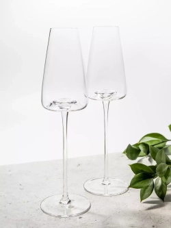 Бокал для шампанского на длинной ножке, 250 мл, 2 шт